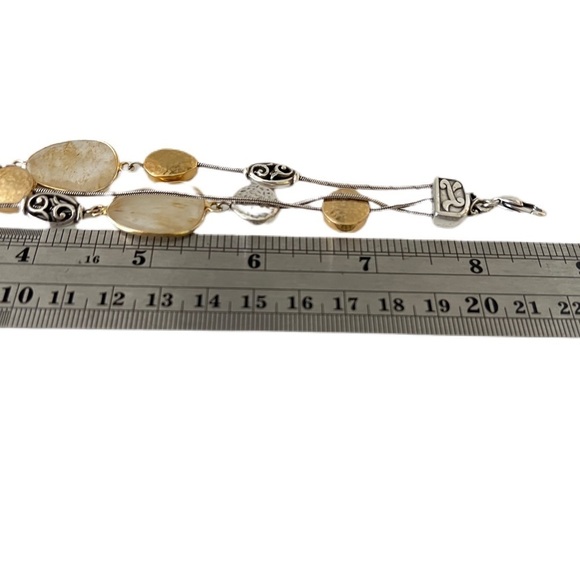 Brighton Mediterranean Bracelet J37011 3 strand bracelet. Gold and silver plated - Picture 5 of 7